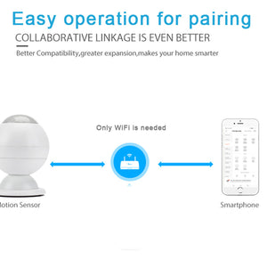 Denhip Smart Motion Sensor - WiFi PIR Motion Sensor - PIR