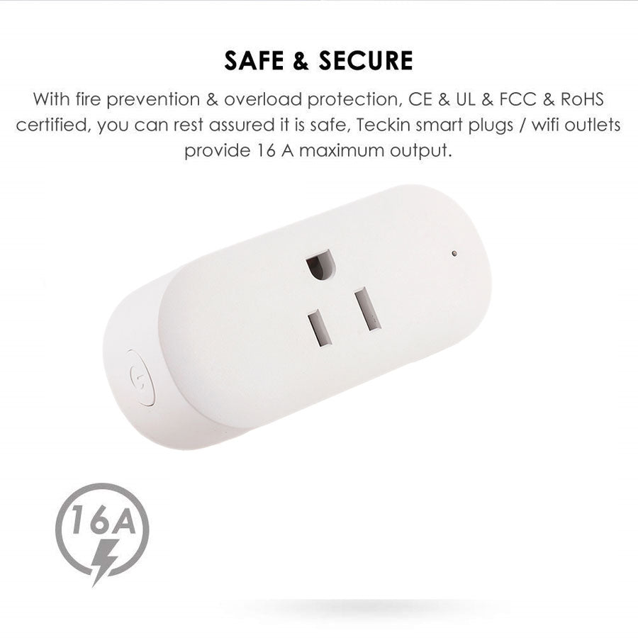 SP20 Smart Plug WiFi Outlet Remote Voice Timer Control with Alexa